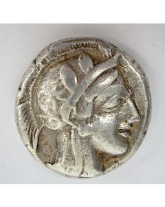 Zilveren tetradrachme, Attica / Athene, 449-404 v. Chr.
