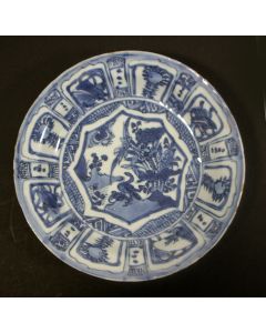 Kraakporseleinen bord, Wanli periode, ca. 1600