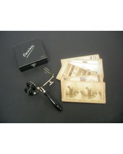 Omnium stereokijker met foto's, ca. 1900/20