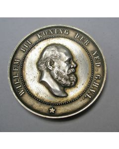 Zilveren Rijkspenning voor wedvluchten van postduiven, type 1882