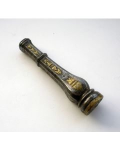 IJzeren lakstempel met koperinlegwerk, 18e eeuw