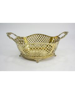 Verguld zilveren mand. ca. 1900