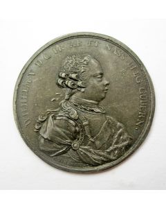 Penning op de meerderjarigheid van Willem V, door T. van Berckel [1766]