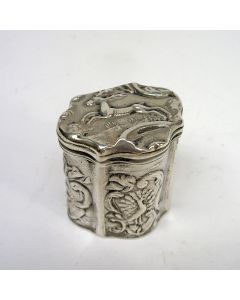 Zilveren lodereindoosje,  Adrianus Verroen, Schoonhoven 1792