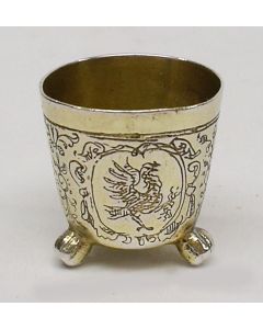 Zilveren miniatuur ijsbeker, 17e eeuw