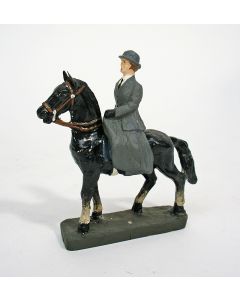 Durso figuur, Koningin Wilhelmina te paard, ca. 1935