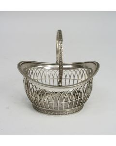 Zilveren kluwenmandje/breimandje, Ype Bruinings, Joure 1823