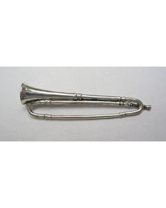Miniatuur zilveren trompetje, 19e eeuw