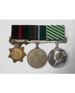   [Pakistan] Spang van drie militaire medailles periode Indo-Pakistaanse Oorlog, ca. 1965-70
