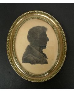 Portretminiatuur, silhouet, ca. 1800 