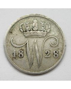 10 cent 1828, geslagen in Utrecht