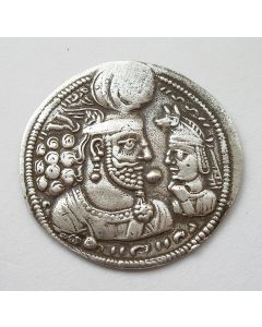 Sassaniden, zilveren drachme van Bahram II (276-293)
