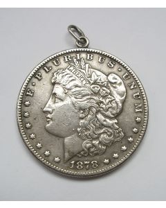 Verenigde Staten, 1 zilveren dollar 1878, als hanger