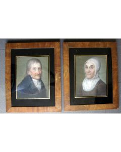 Theodoor Bohres, portretten van het echtpaar Jan Coops en Mechteld Hassels, Doetinchem, ca. 1820