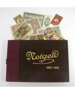 Album met Duits noodgeld, periode 1917-1923