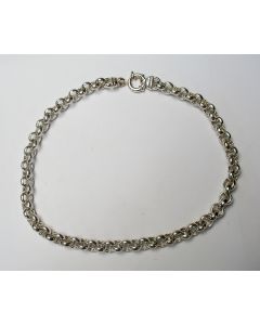 Zilveren design collier