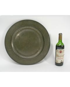 Grote tinnen schotel, ca. 1800