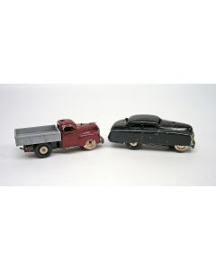 2 Schuco speelgoedauto's, ca. 1950