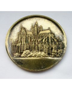 Penning, de Sint Janskathedraal van Den Bosch, met gravering 1965