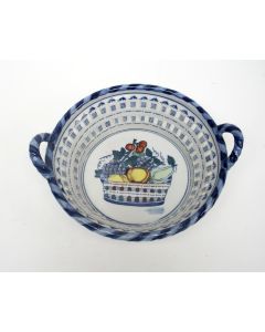 Aardewerk fruitmand,  Tichelaar Makkum (‘MAND’)
