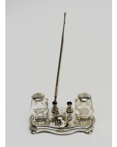 Zilveren damesinktstelletje, J. van Vorst, Rotterdam 1848