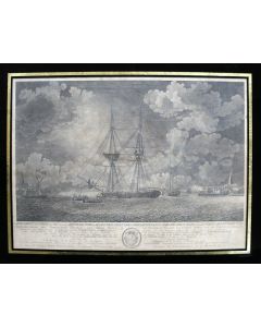 Gravure, expeditie op de Schelde tegen een Frans eskader, 1793