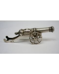 Zilveren miniatuur kanon, 17e eeuw