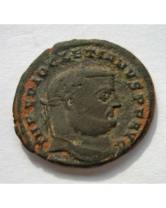 Romeinse munt, Keizer Diocletianus, follis, ca. 300 n. Chr.