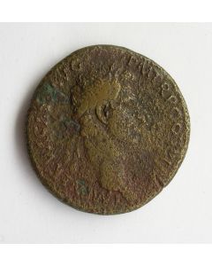 Keizer Nerva (96-98 n. Chr), bronzen dupondius