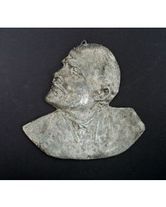 Metalen wandplaquette, Lenin