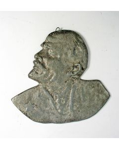 Metalen wandplaquette, Lenin
