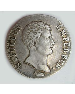 Frankrijk, 1/2  franc zilver, Napoleon, 1806A