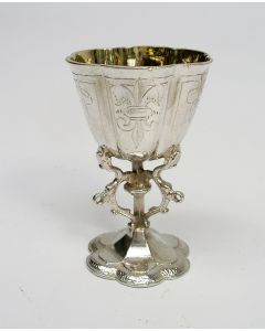 Zilveren miniatuur bokaal, 17e eeuw