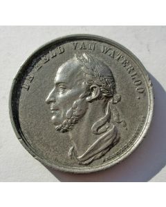 Penning herdenking Slag bij Waterloo, 1865