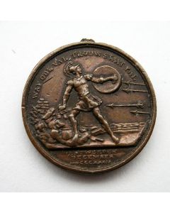 Miniatuur medaille van de Beloningspenning Beleg van Antwerpen, 1832