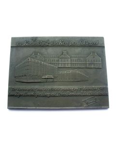 Plaquettepenning, opening gebouw Van Kempen & Begeer, Zoetermeer, 1985