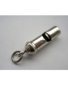 Zilveren hondenfluitje 19e eeuw