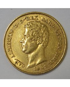 Italië (Sardinië), 20 lire 1849