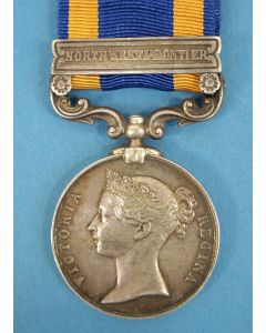 Groot-Brittannië: India General Service Medal met gesp North West Frontier, verleend aan Korporaal W. Blyth van de Royal Highlanders. 
