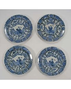 4 Japanse Arita porseleinen borden, ca. 1700