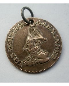 (Engeland) Draagpenning, Tsaar Alexander, 1814