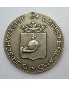 Zilveren beloningsmedaille Burgerwacht in Lemsterland, 1926
