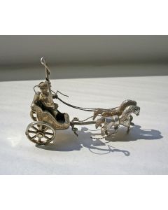 Miniatuur zilveren sjees, 19e eeuw