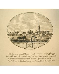 Kopergravure, Het dorp Voorhout, 1792