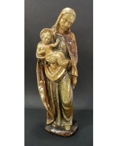 Aardewerk beeld, Madonna,  Edmund Wessling, Terraco Draak, Beesel, 1945