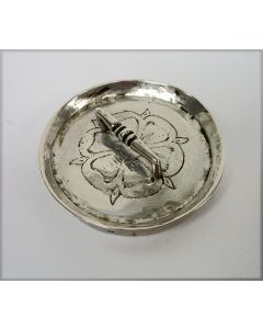 Zilveren miniatuur pannendeksel, 18e eeuw