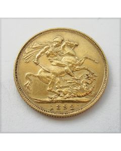 Engeland, gouden souvereign, 1892