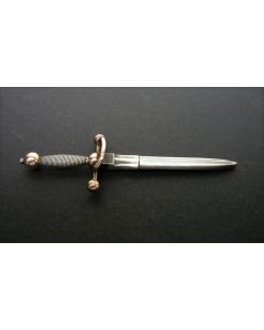 Gouden en zilveren miniatuur dolk, ca. 1900