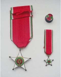 Italië, Ridderkruis in de Koloniale Orde van de Ster van Italië (zilver)