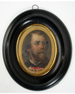 Portretminiatuur, Koning Willem III, ca. 1850